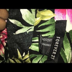Forever 21 Floral high waisted shorts